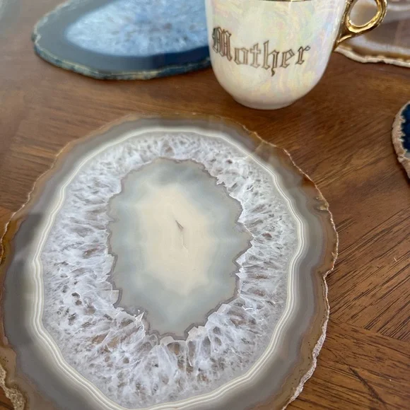 4 huge agate stone slices - Picture 14 of 14